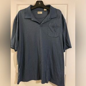 Haggar men’s blue polo shirt large